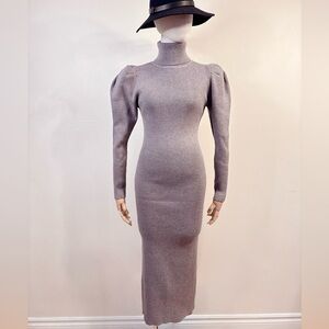 Turtle Neck Maxi Dress